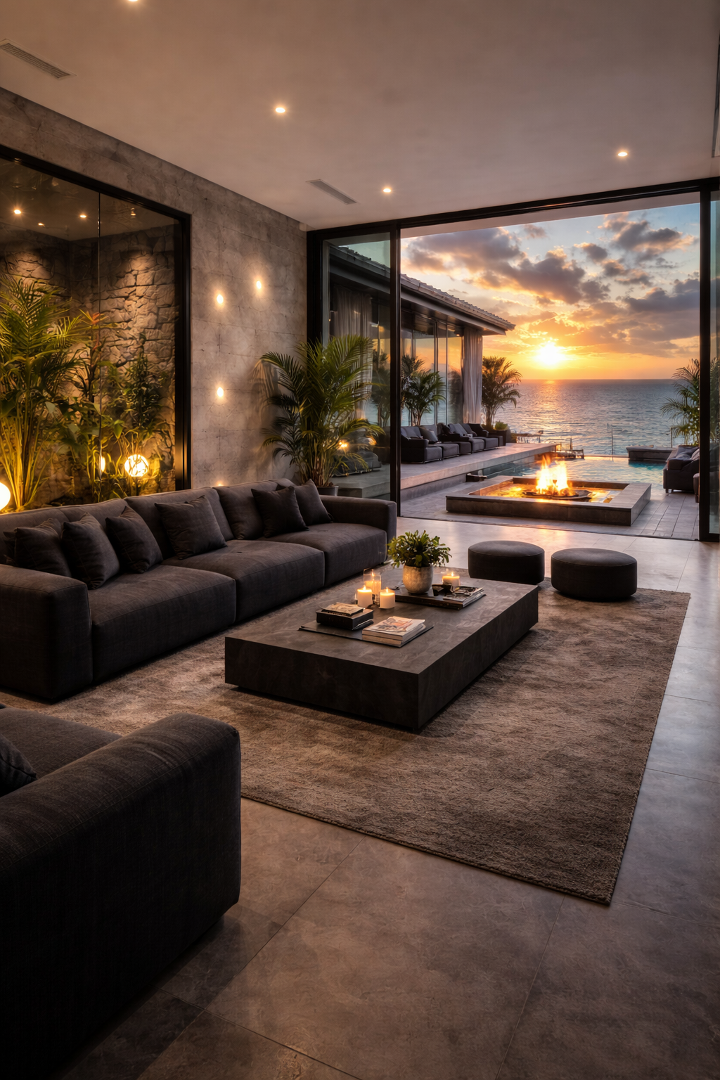 Indoor–Outdoor Living Room