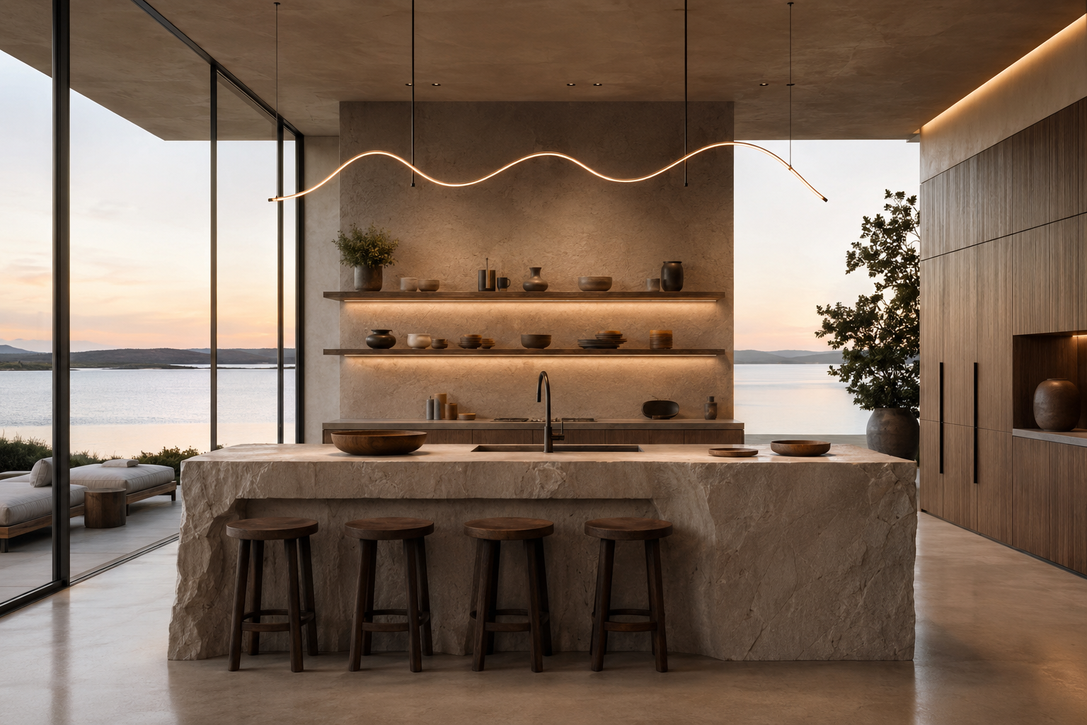 Hewn Stone Kitchen