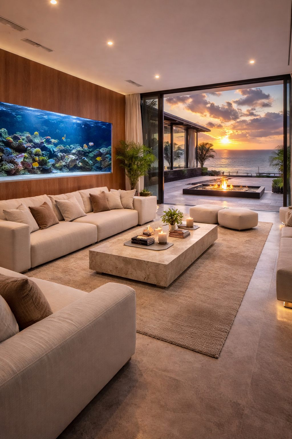 Aquarium Wall Lounge